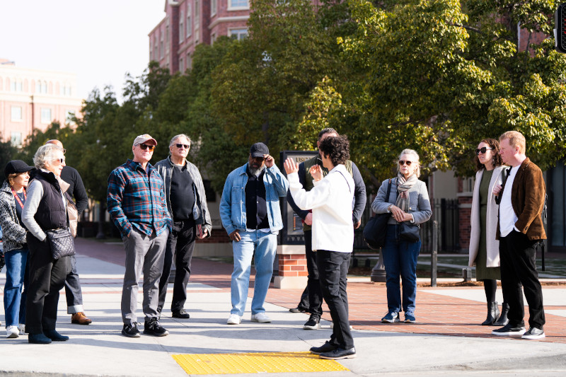 USC Distinguished Leaders get a tour of campus