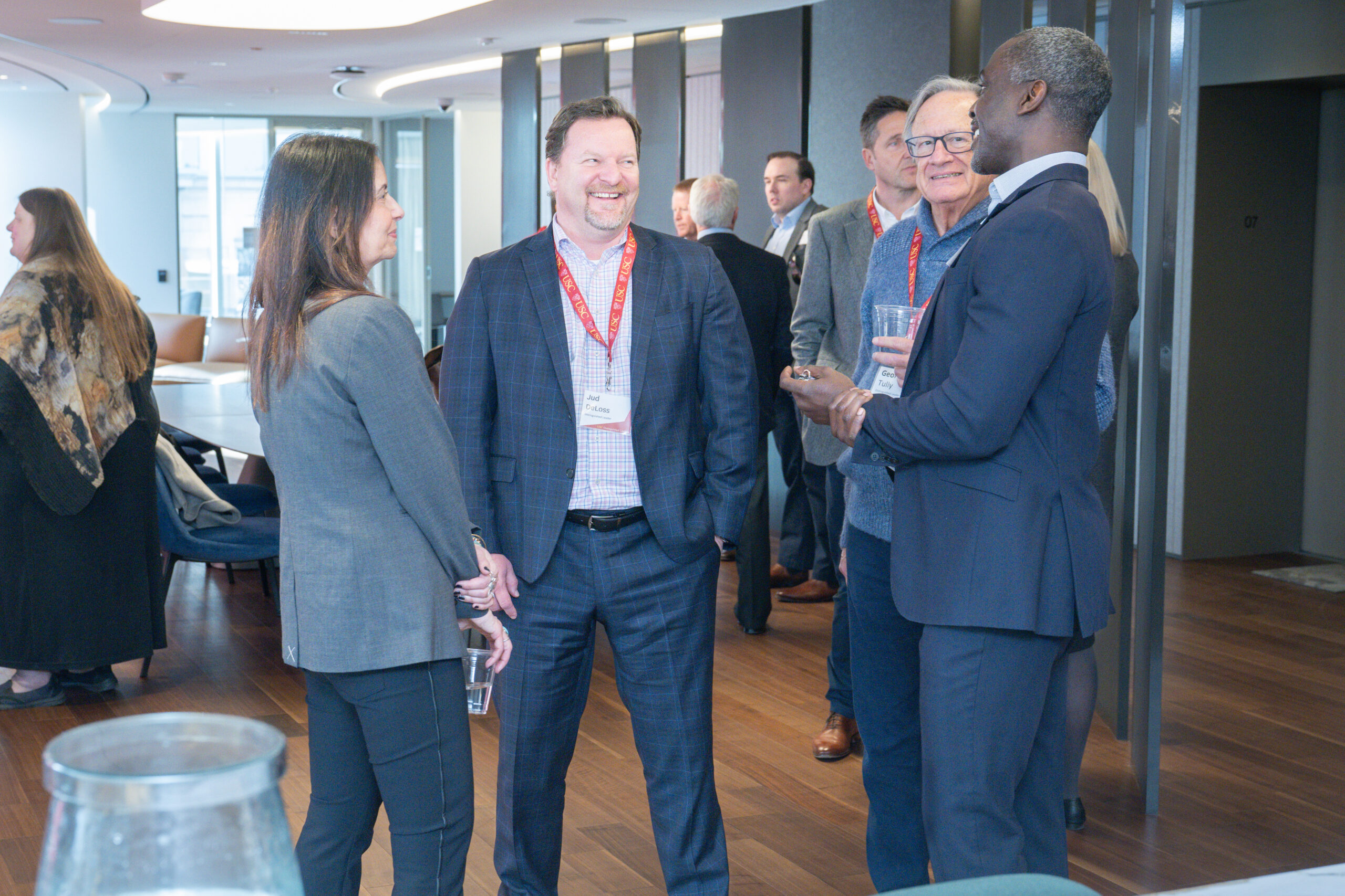 Distinguished Leaders during a networking event